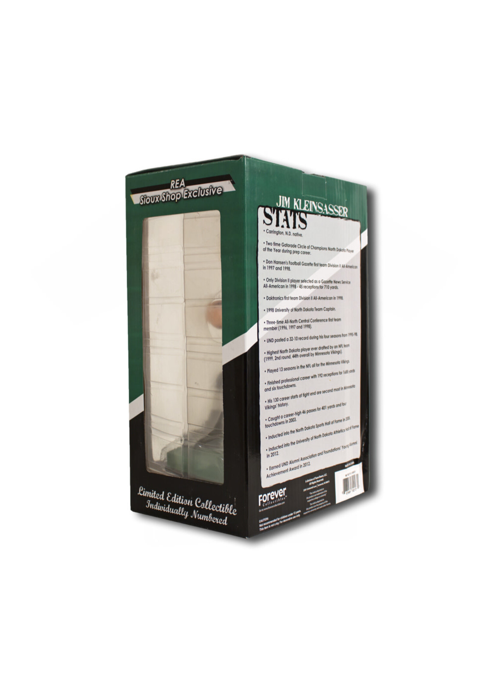 Forever Collectibles/ Tea Jim Kleinsasser UND Football Bobble