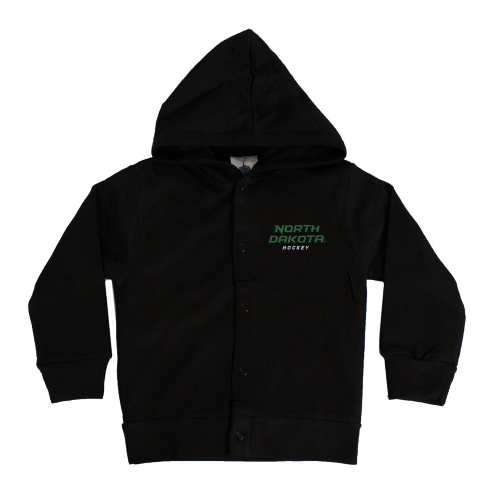 Creative Knitwear North Dakota Hockey Snap Hooded Jacket