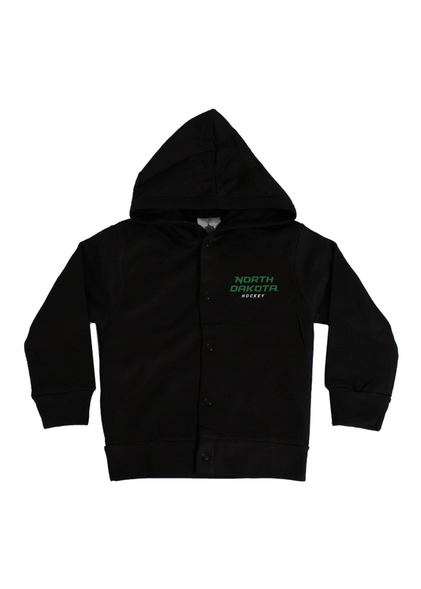 Creative Knitwear North Dakota Hockey Snap Hooded Jacket