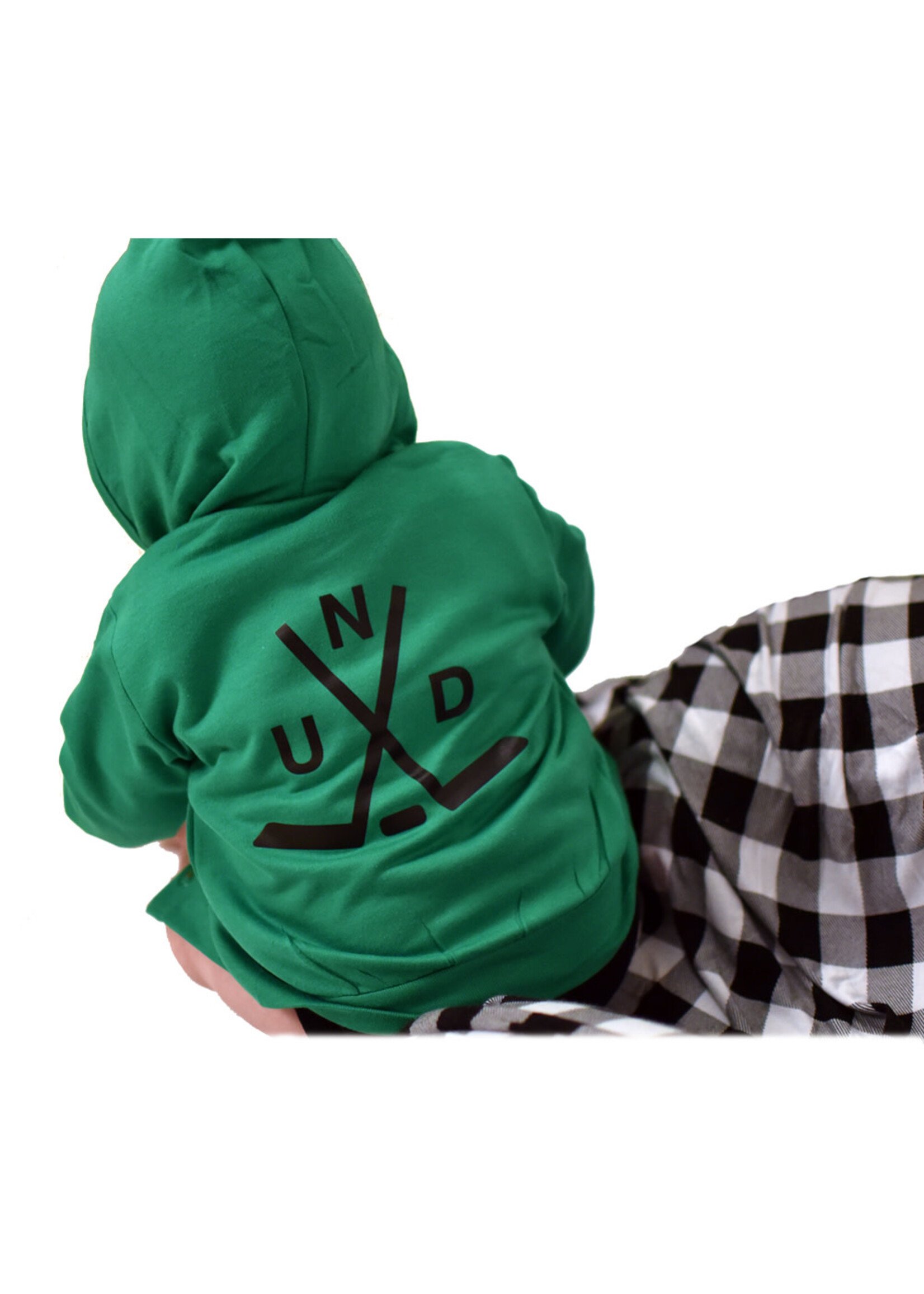 Creative Knitwear North Dakota Hockey Snap Hooded Jacket