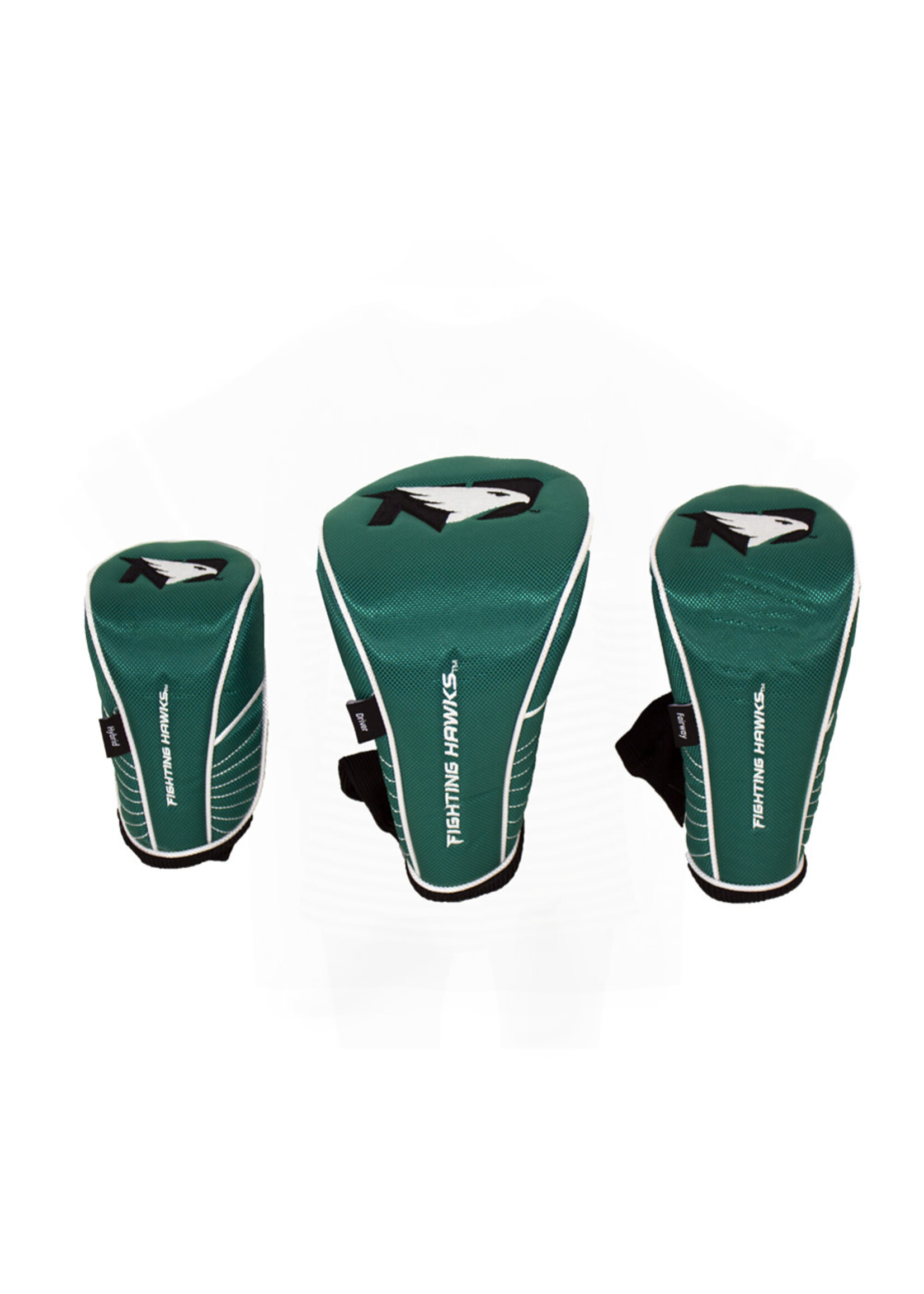 Wincraft UND Fighting Hawks Golf Headcover Set