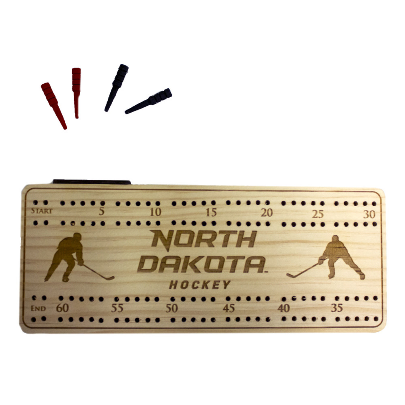ND Hockey Classic Cribbage Board