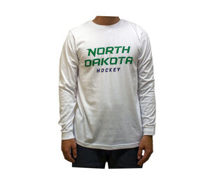 UND Hockey Text Long Sleeve - Sioux Shop at Ralph Engelstad Arena