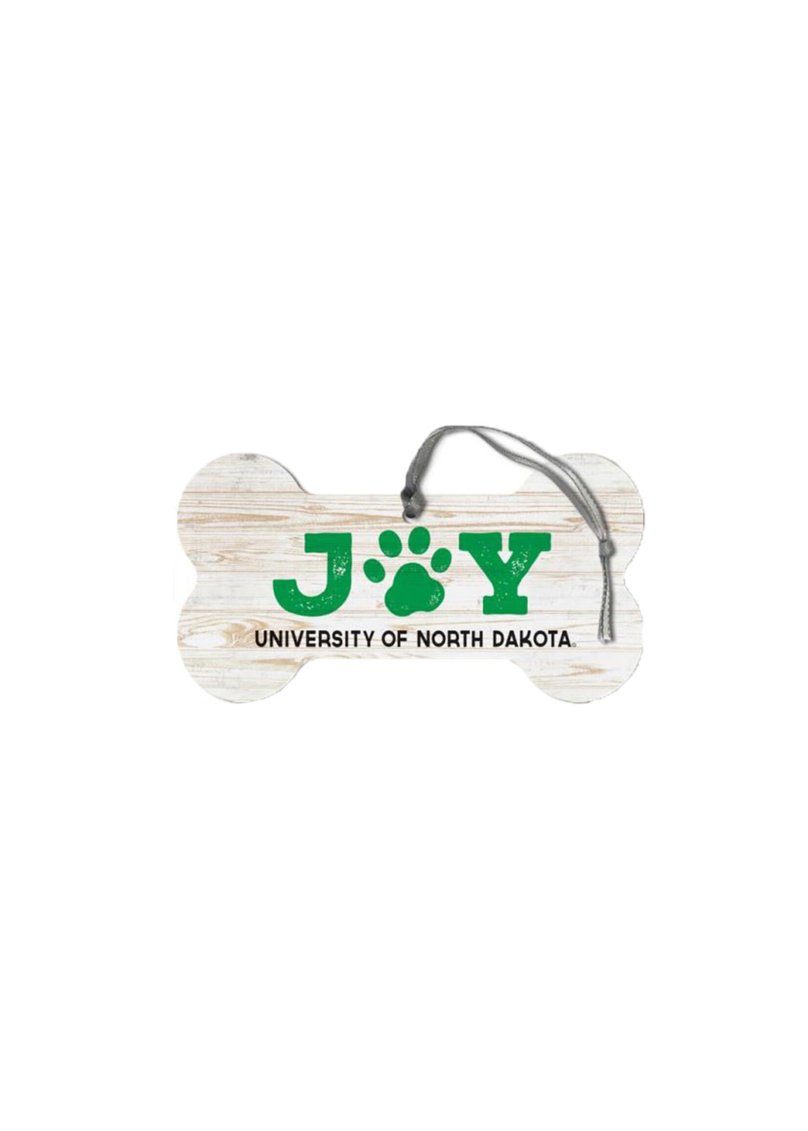 L2Brands University of North Dakota Joy Bone Shaped Ornament
