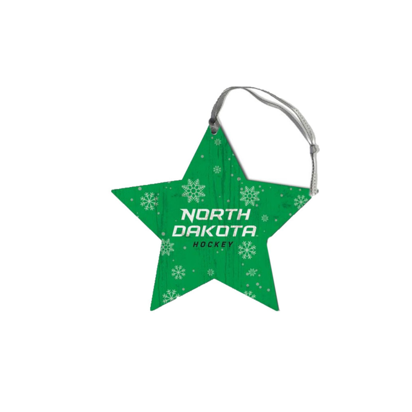 L2Brands University of North Dakota Snowflake Star Ornament