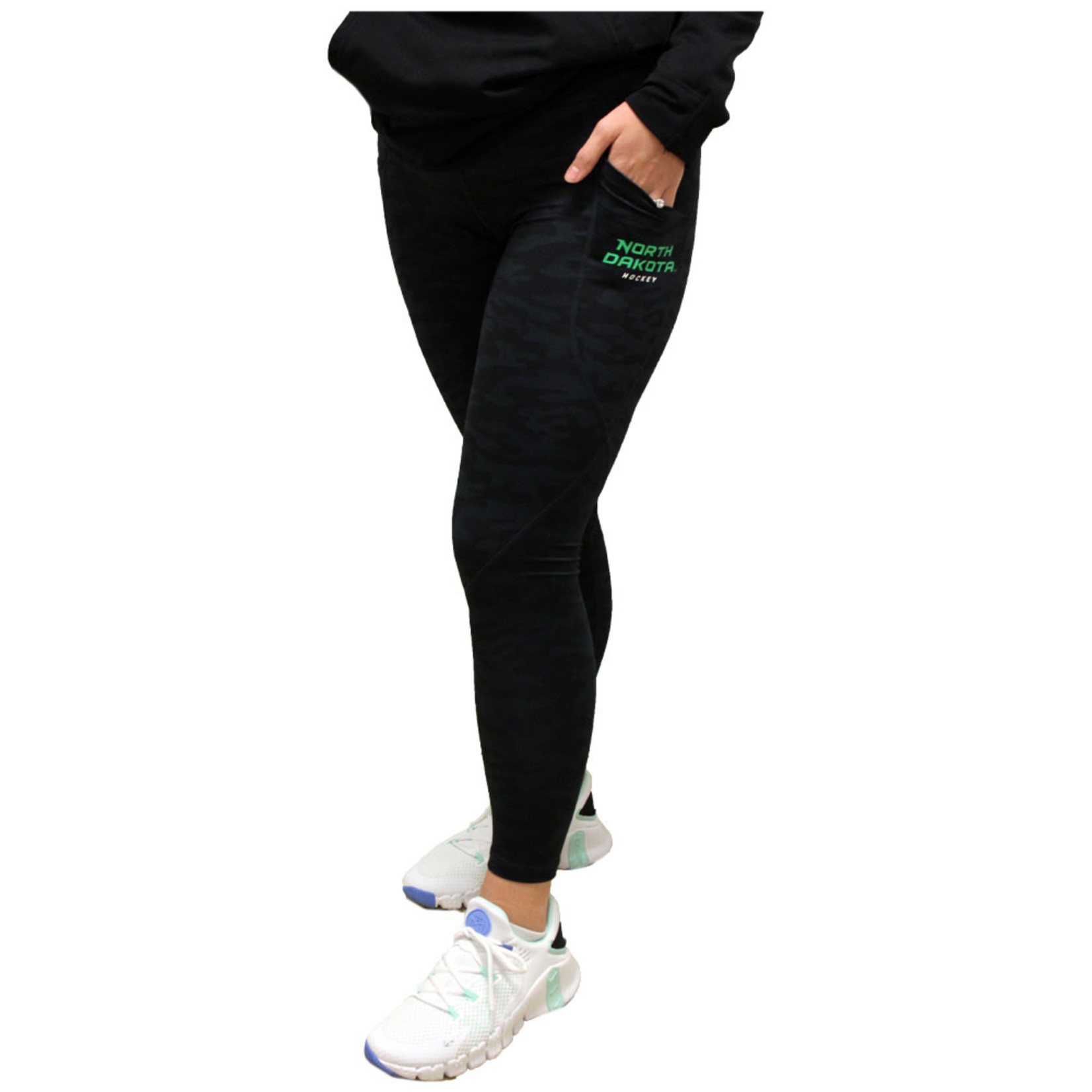 ZooZatZ North Dakota Hockey Pocket Camo Legging