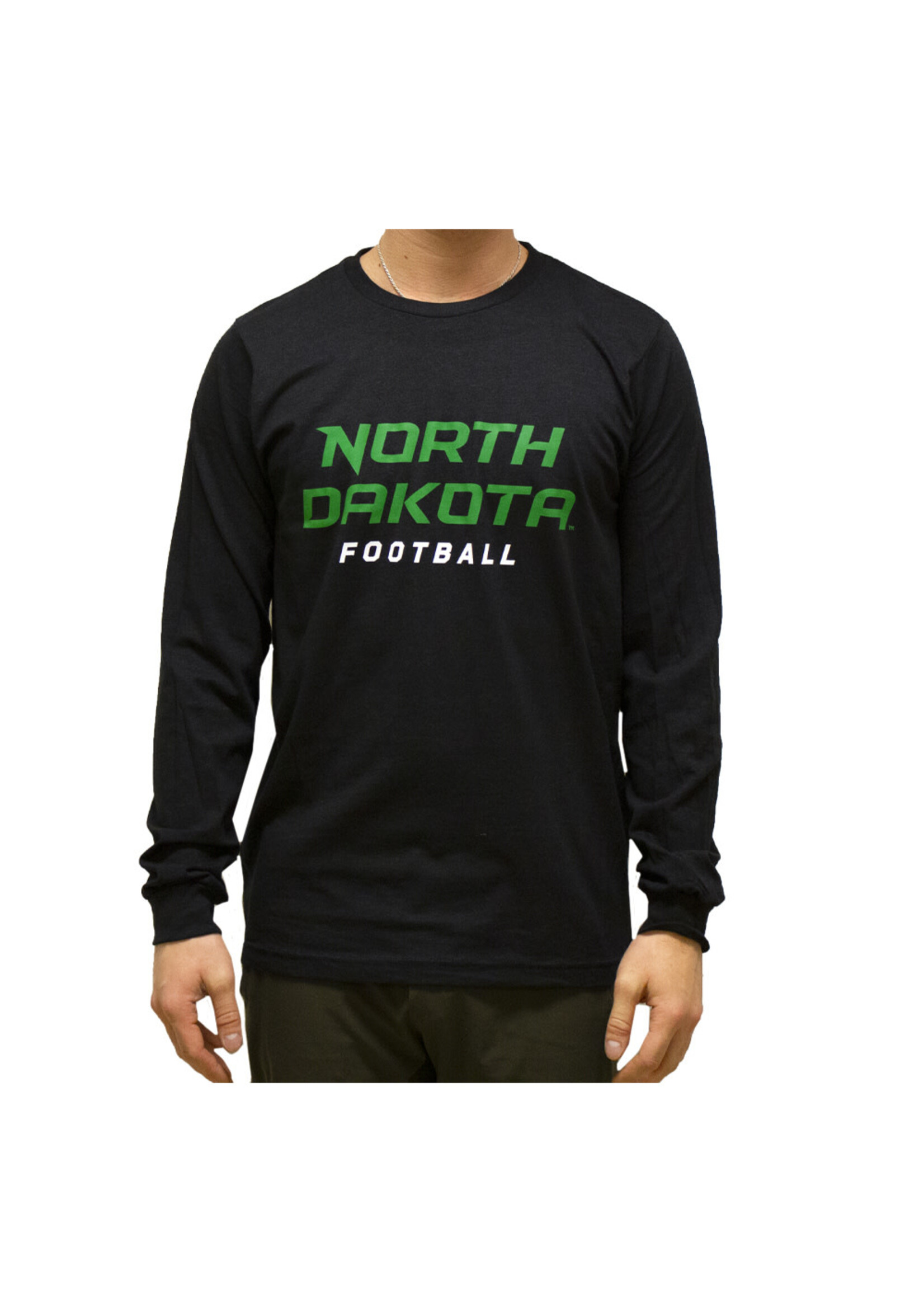 AHUNDYP UND Football Text Long Sleeve Tee