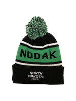 In Play Sportswear North Dakota Hockey Clapper Black Toque - Youth