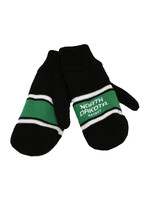 In Play Sportswear North Dakota Hockey Clapper Black Mittens - Adult