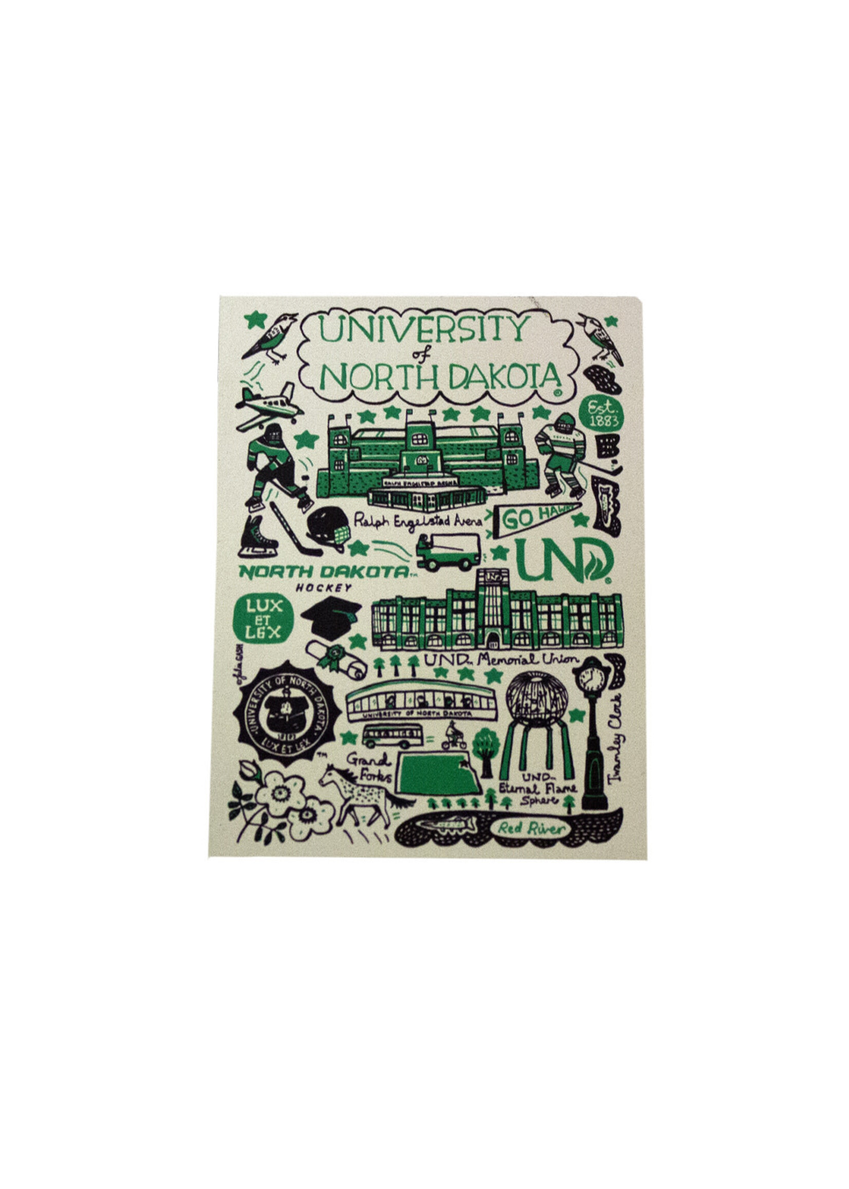 Neil Enterprise University of North Dakota Jumbo Julia Gash Magnet