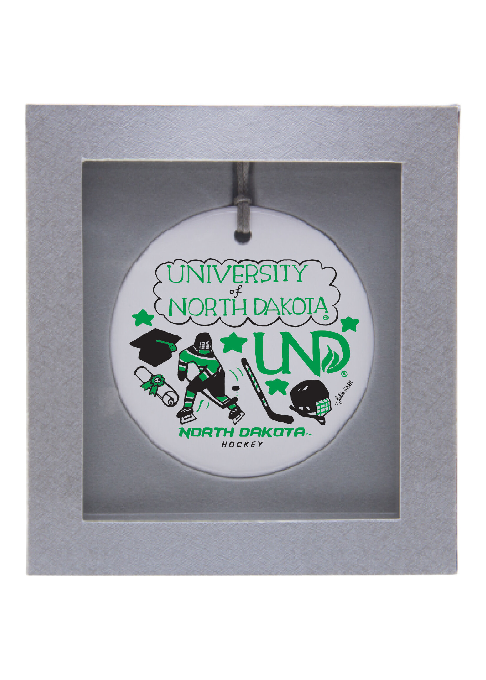 Neil Enterprise UND Julia Gash Ornament