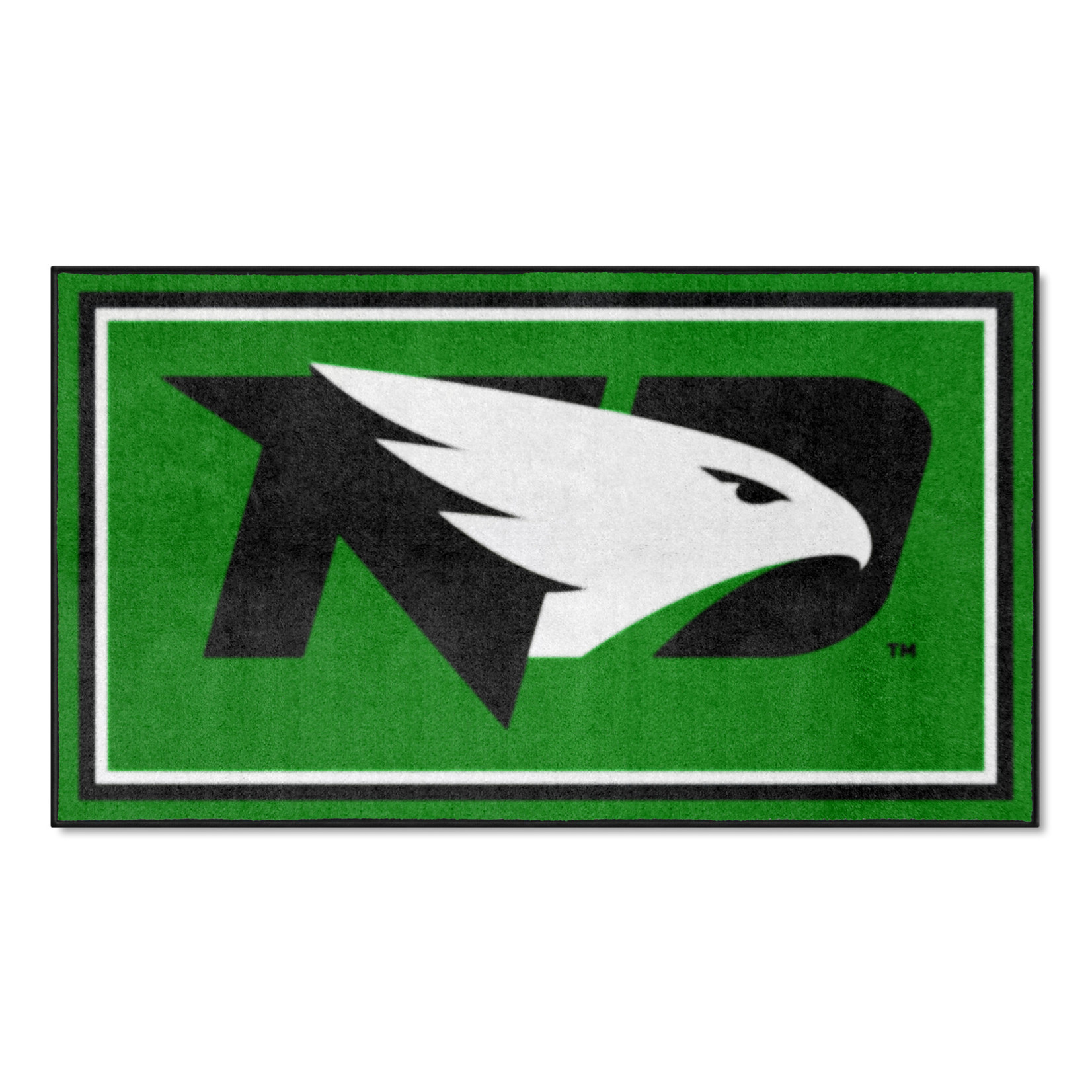 Fan Mats North Dakota Fighting Hawks 3'x5' Plush Area Rug