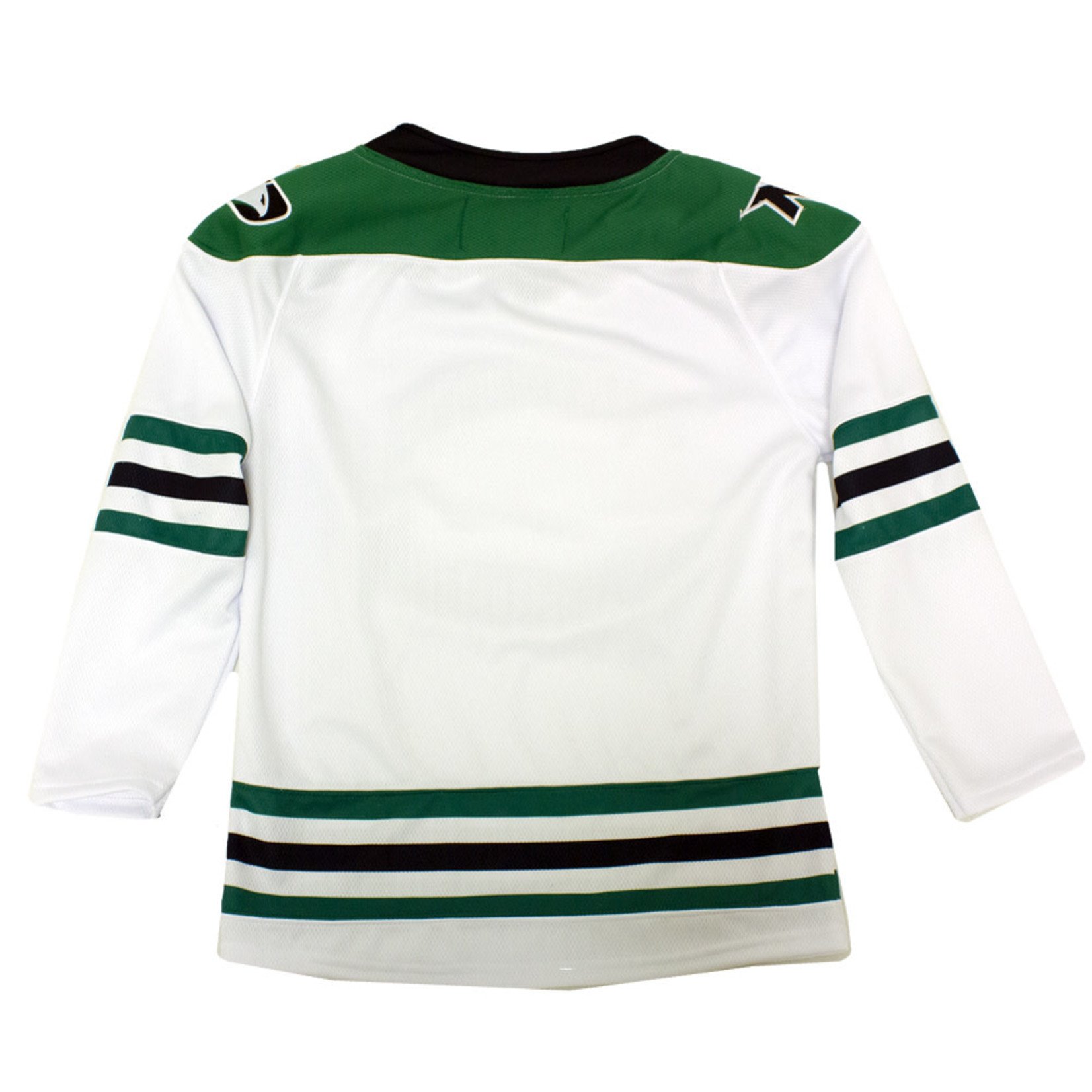 Green and White Hockey Jerseys with the North Stars Twill Logo