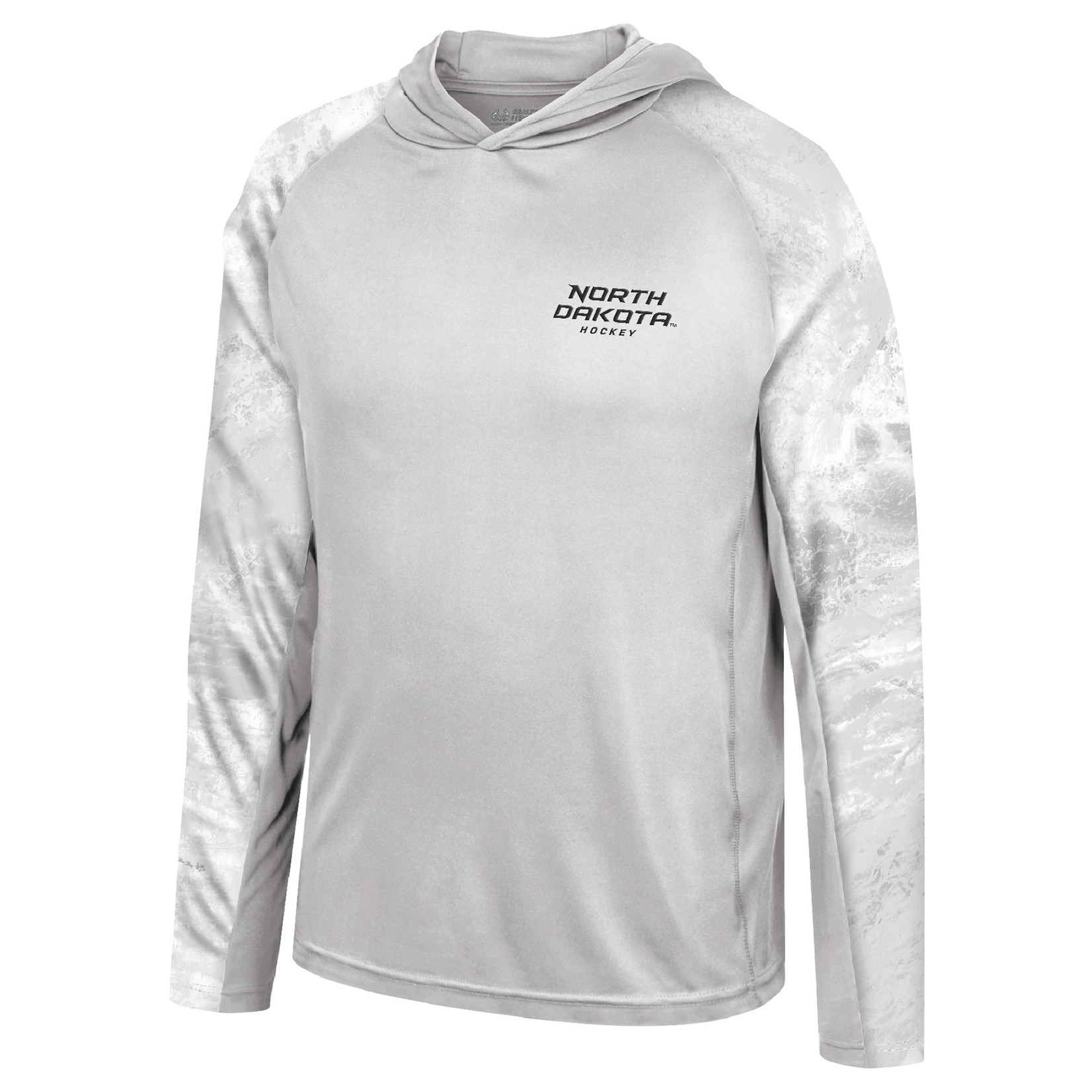 Colosseum Athletics Whiteout Performance Long Sleeve Hooded Fishing Tee