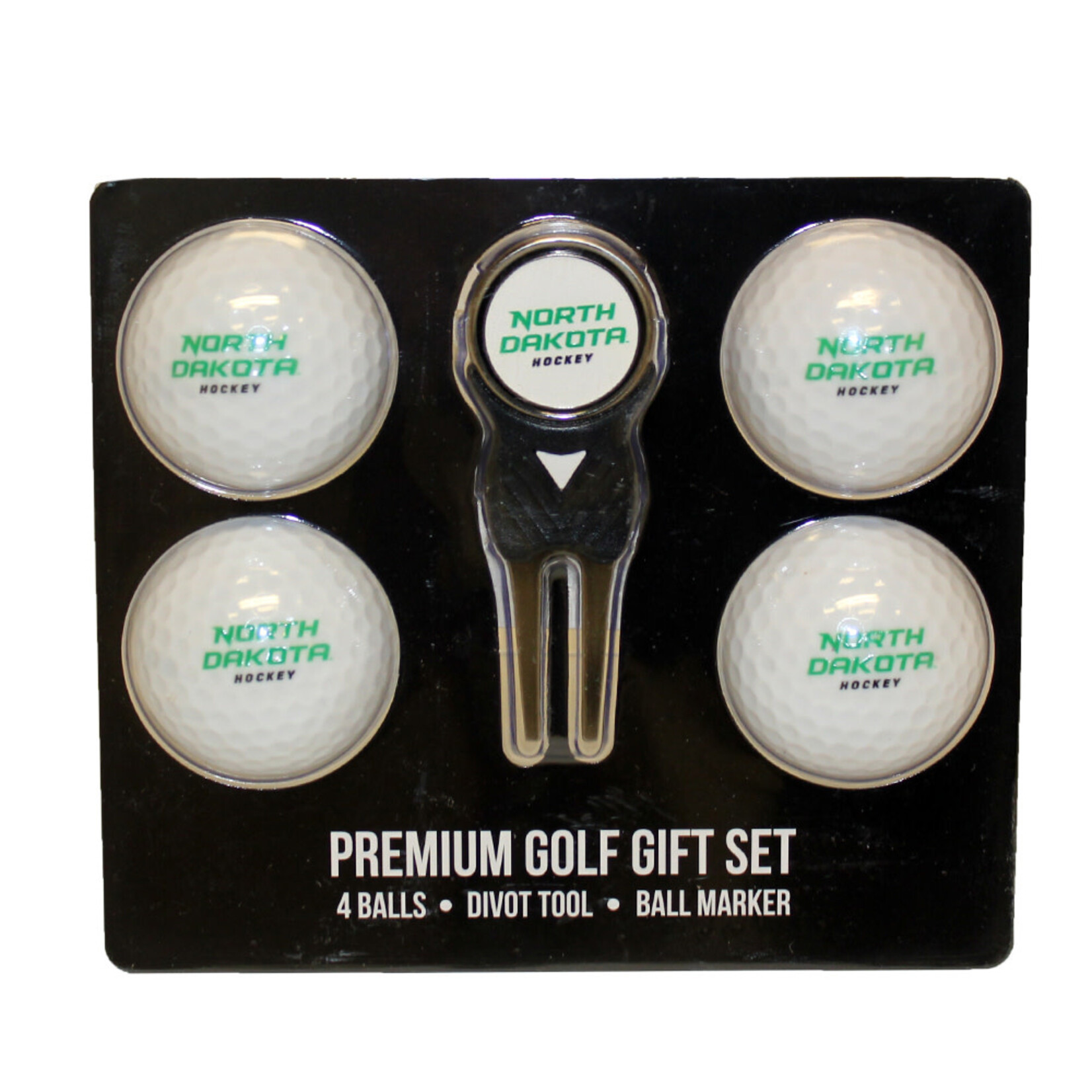 Team Golf University of North Dakota Team Golf 4 Ball Gift Set