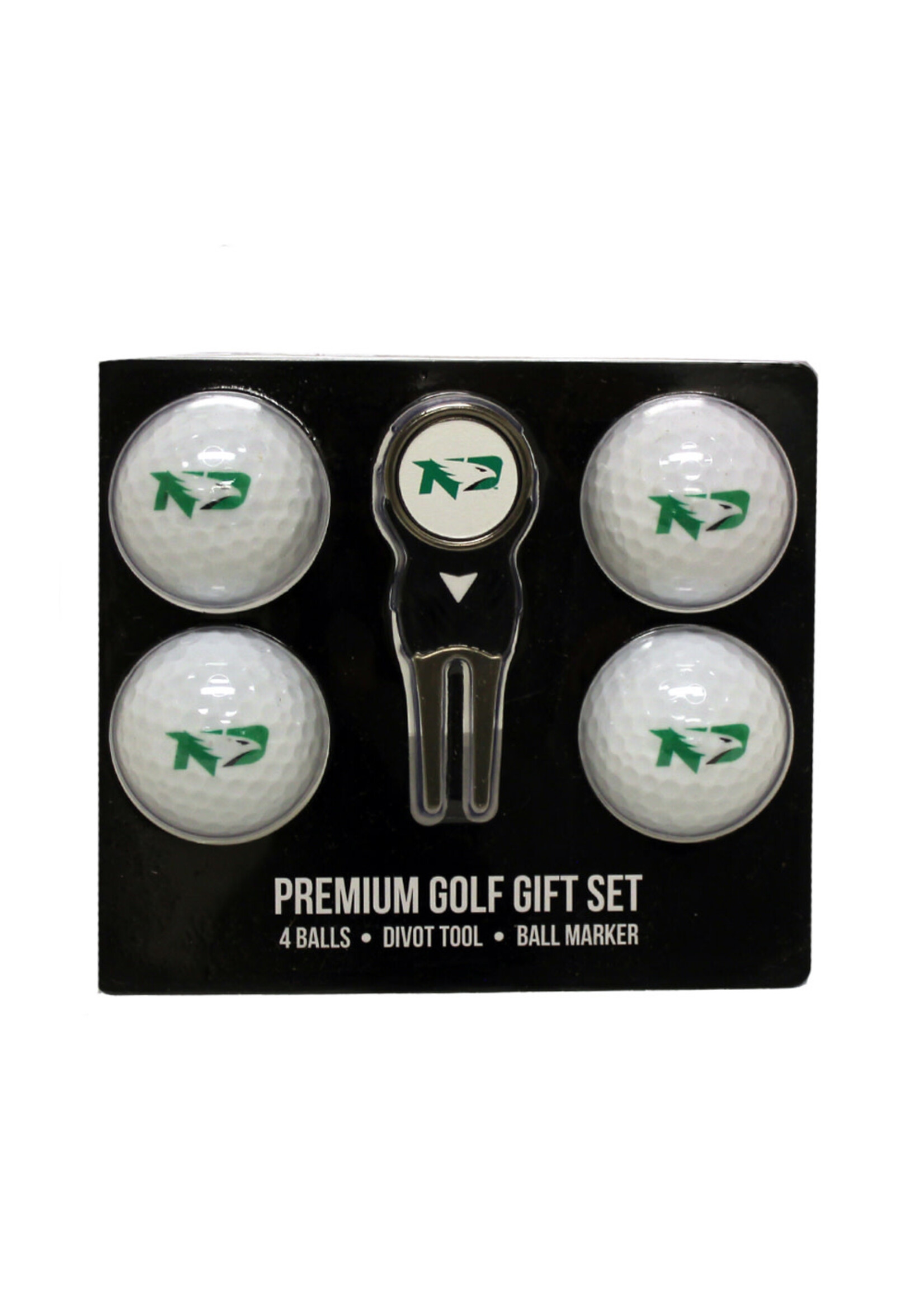 Team Golf University of North Dakota Team Golf 4 Ball Gift Set
