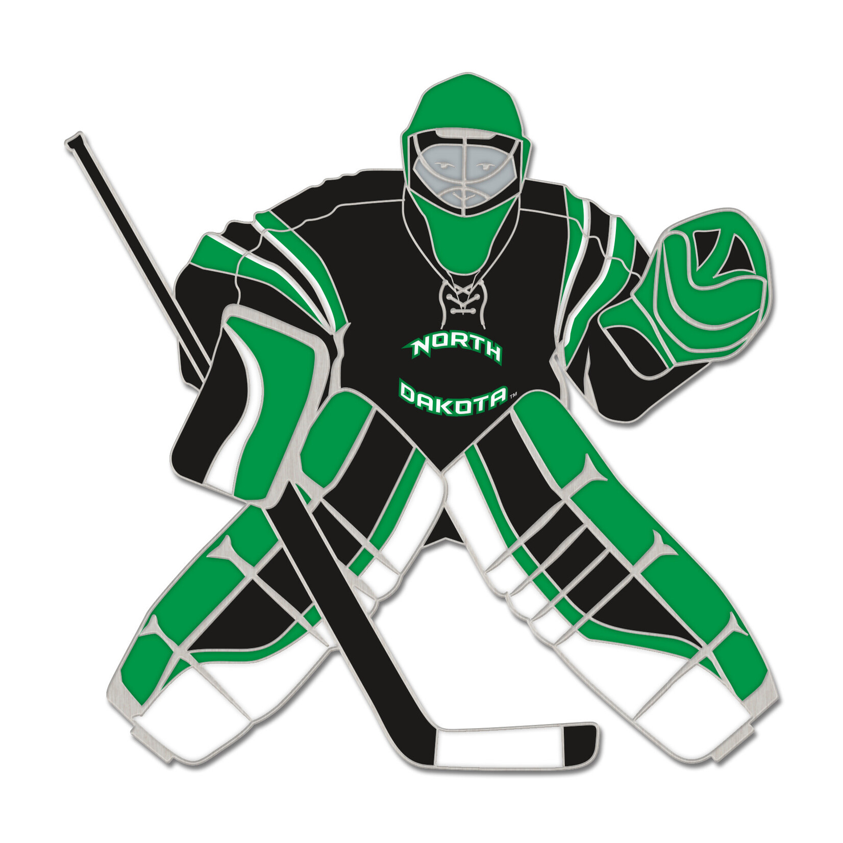 Wincraft UND Hockey Goalie Lapel Pin