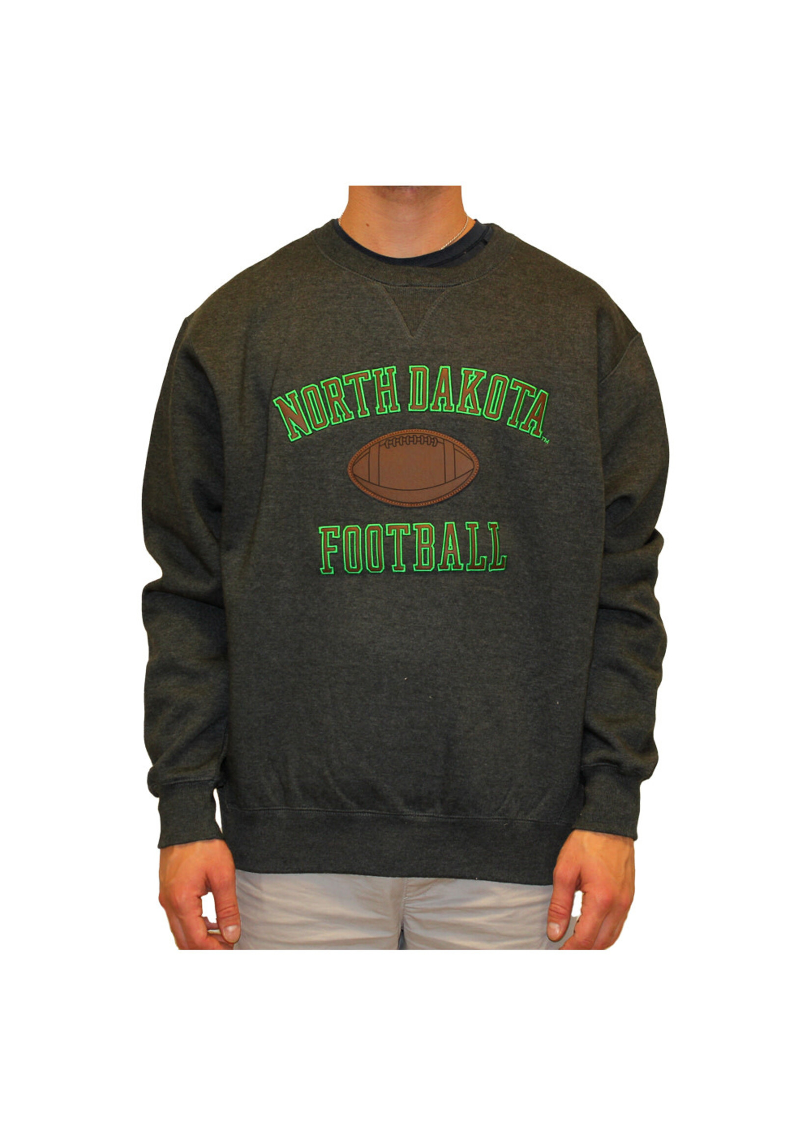Artisans University of North Dakota Football Leathers Crewneck
