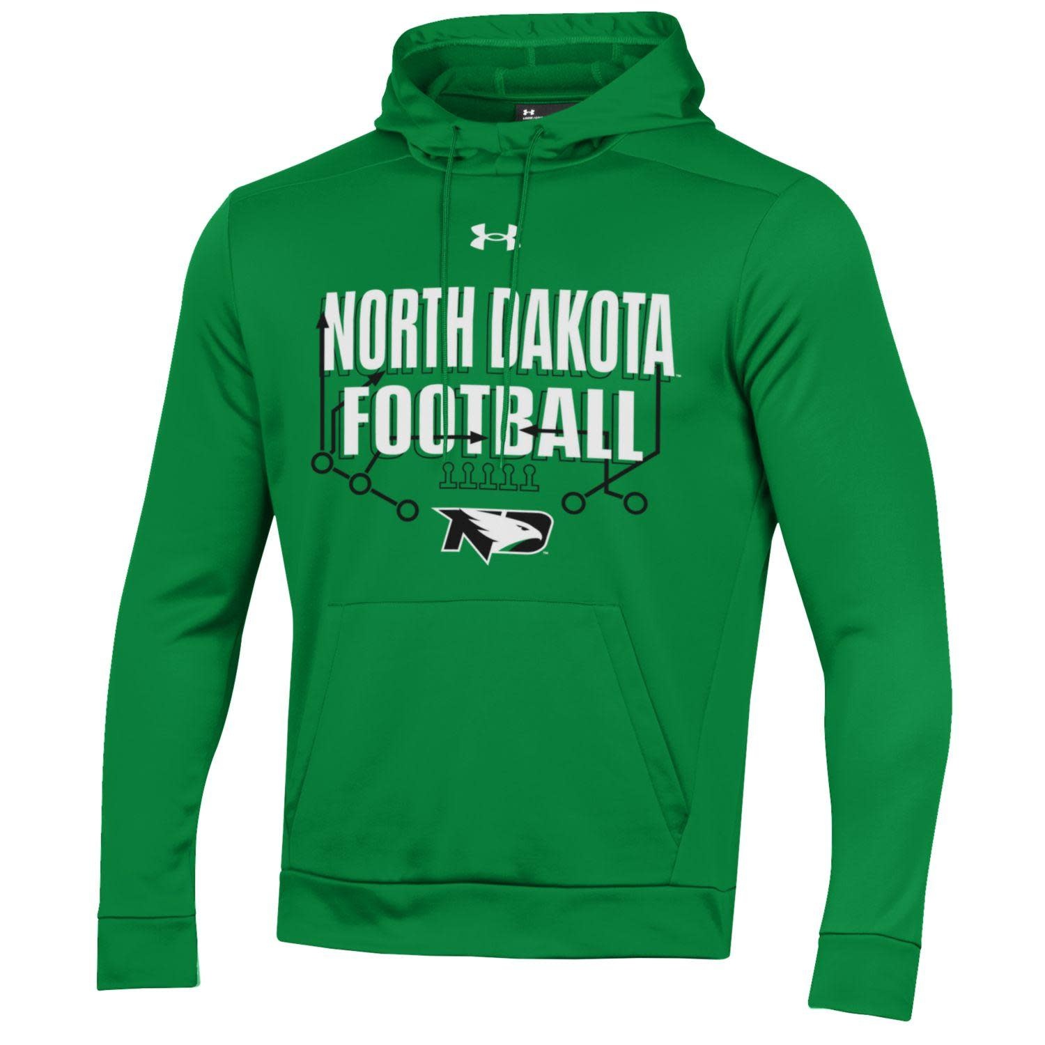 UA Go Route ND Football Hoodie Sioux Shop at Ralph Engelstad Arena