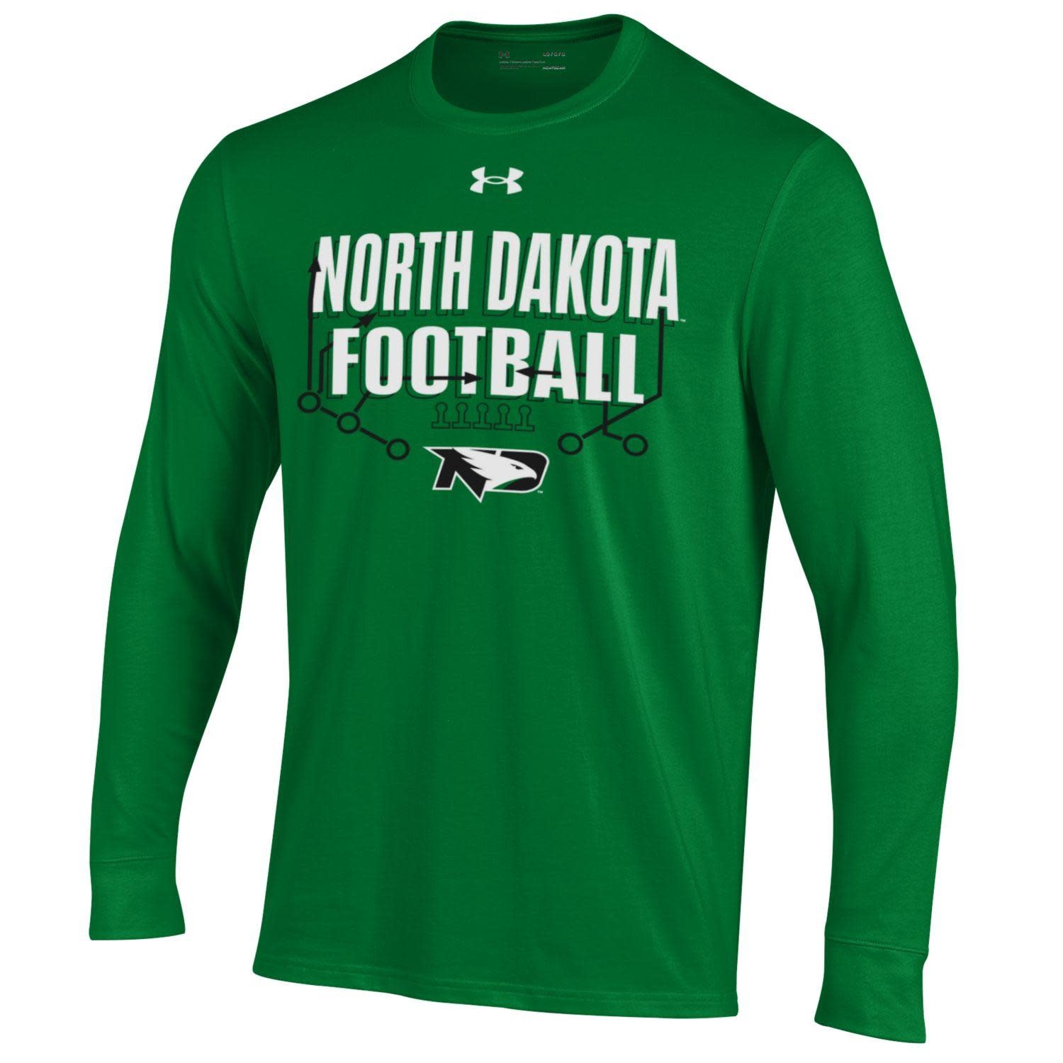 UA Go Route ND Football Long Sleeve Sioux Shop at Ralph Engelstad Arena