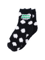 ZooZatZ North Dakota Hockey Youth Fuzzy Dot Sock