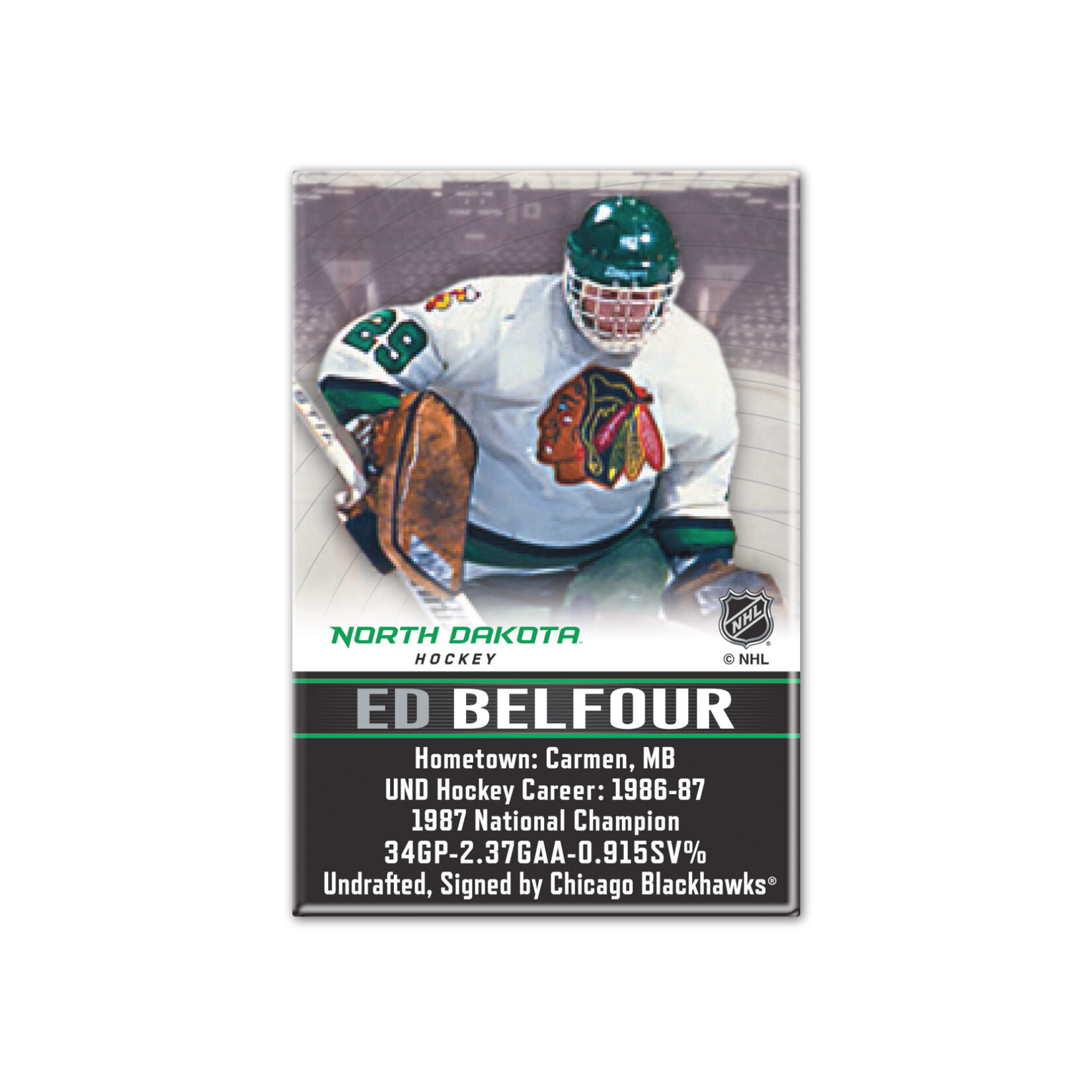 Wincraft UND Alumni Magnet Ed Belfour