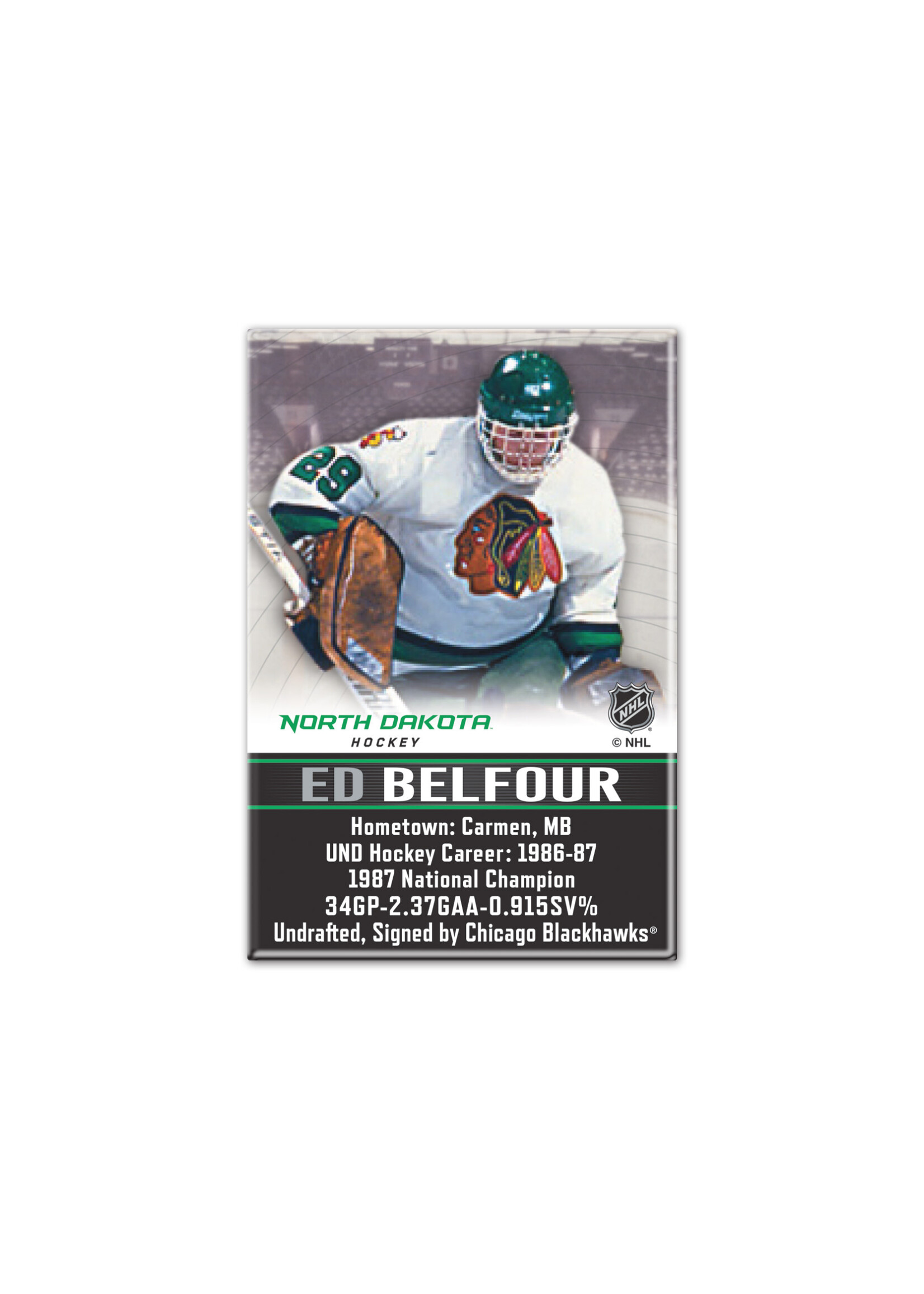 Wincraft UND Alumni Magnet Ed Belfour