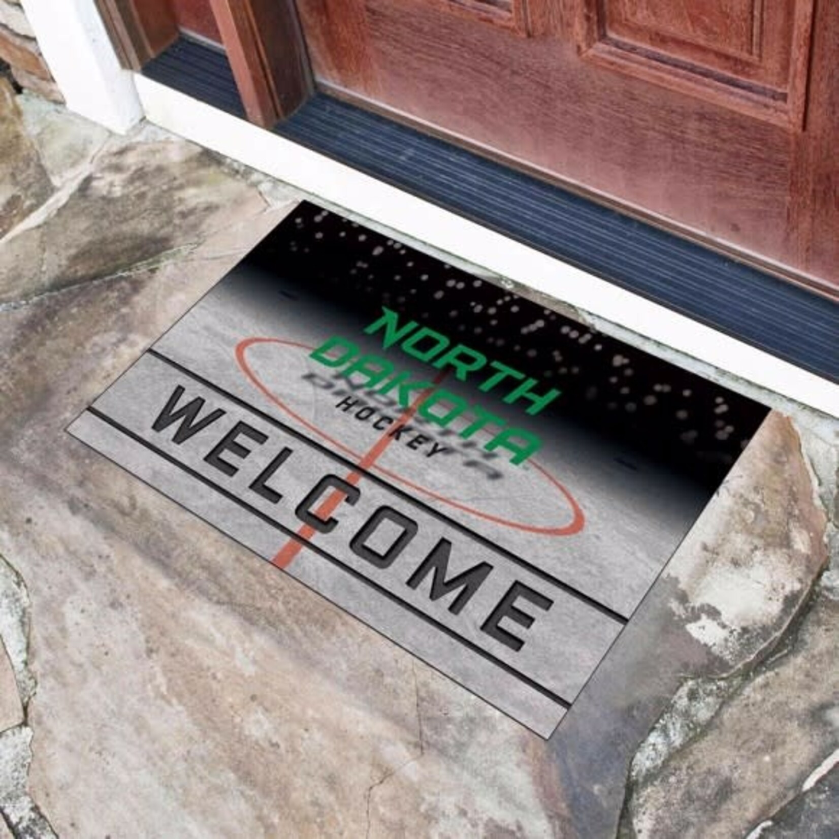 Fan Mats North Dakota Crumb Rubber Door Mat