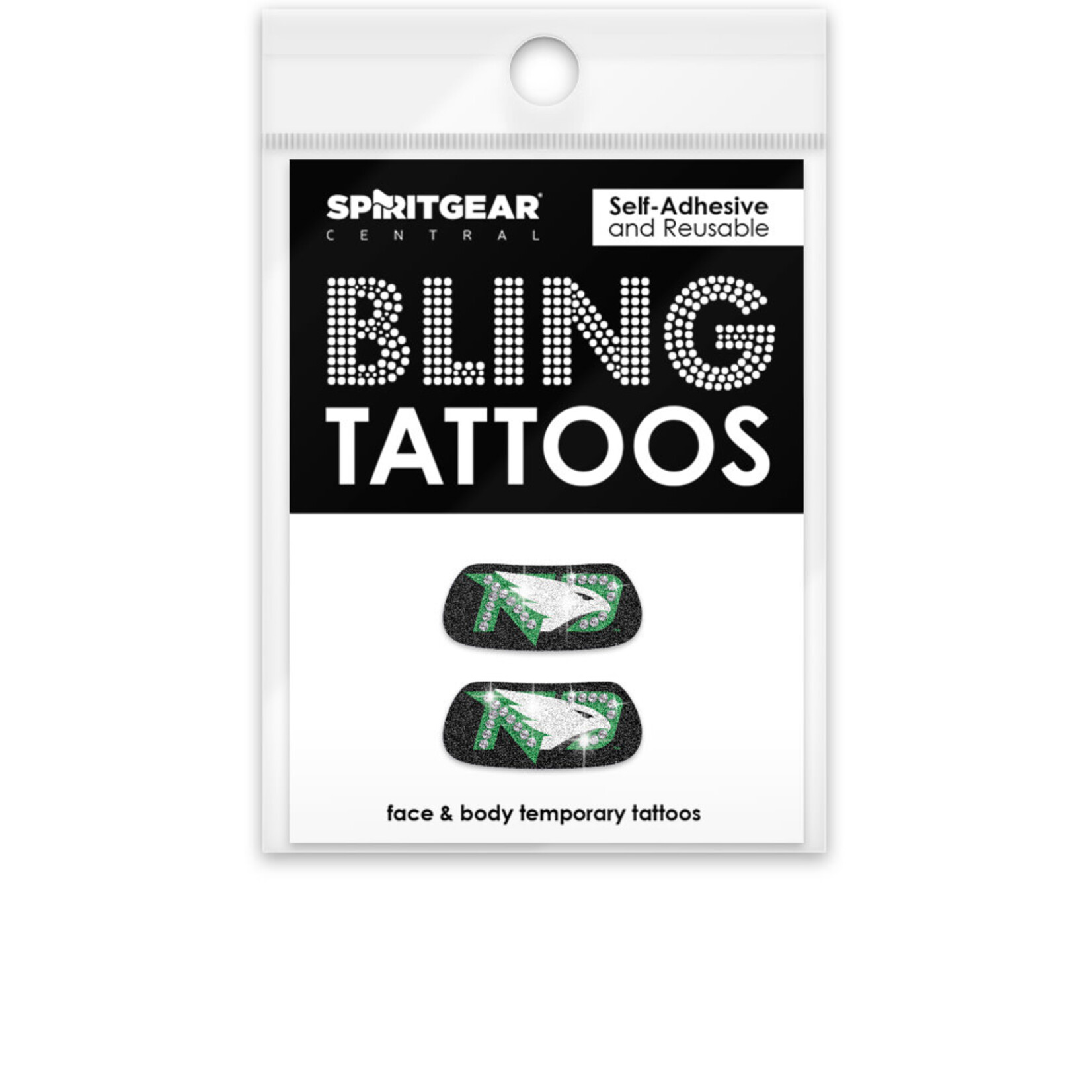 Bling Tattoo's Eye Black Fighting Hawks