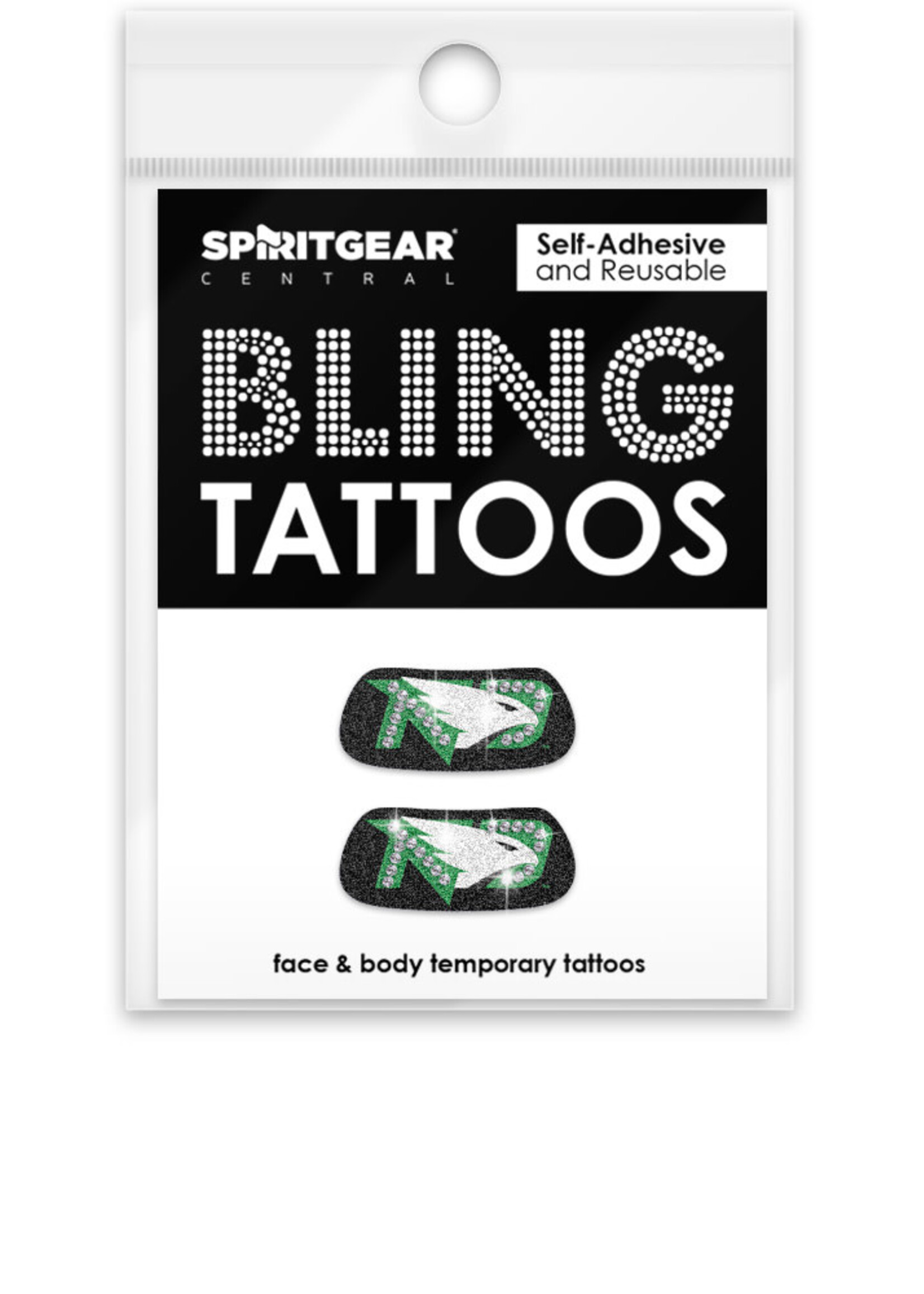 Bling Tattoo's Eye Black Fighting Hawks
