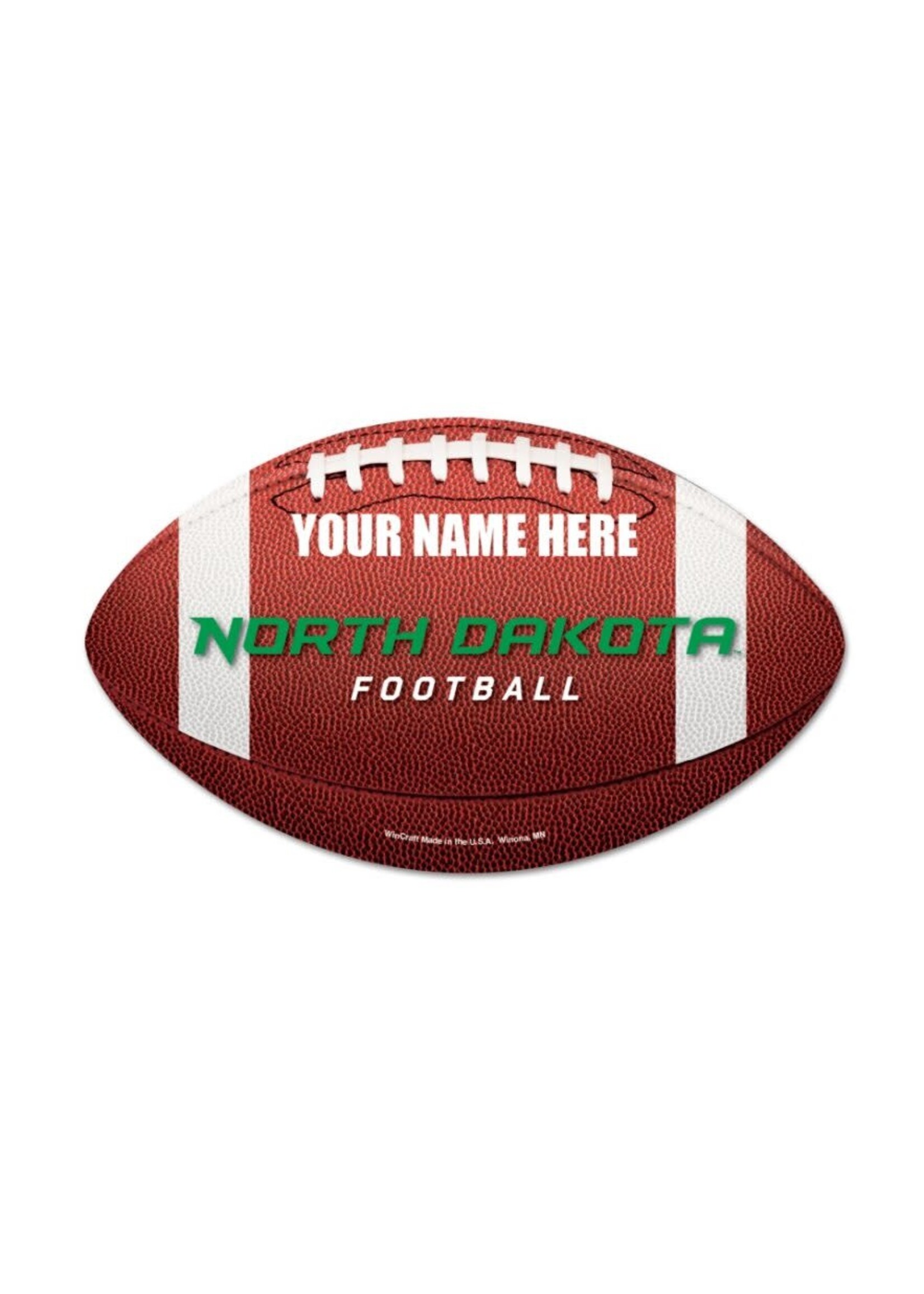 Wincraft Personalized North Dakota Football 11"x17" Wood Sign