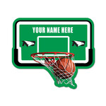 Wincraft Personalized North Dakota Basketball Hoop 11"x17" Wood Sign