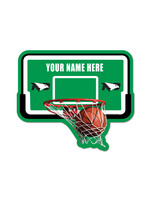 Wincraft Personalized North Dakota Basketball Hoop 11"x17" Wood Sign