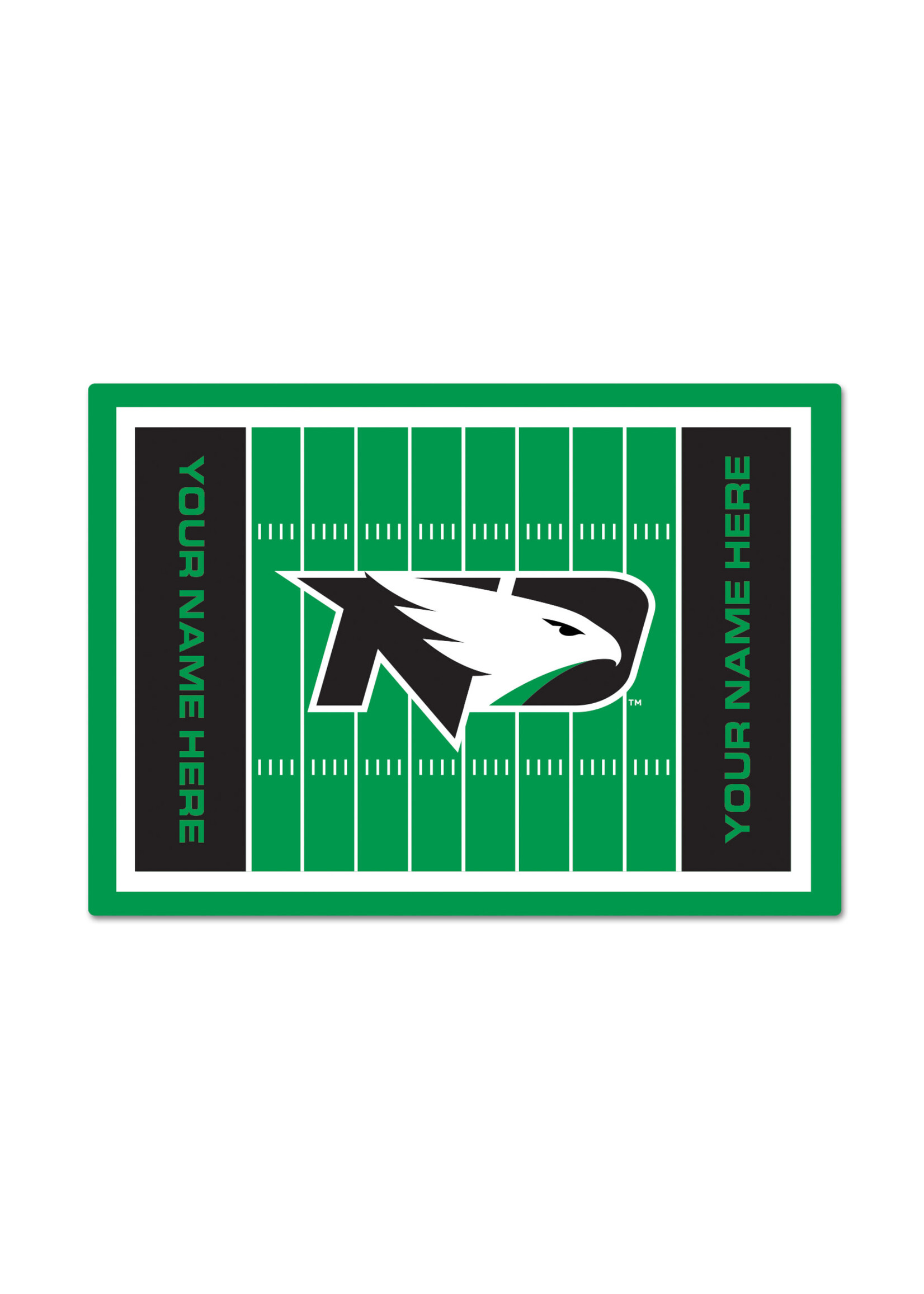 Wincraft Personalized North Dakota Football Field 11"x17" Wood Sign