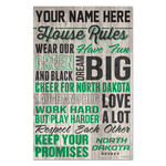 Wincraft Personalized House Rules Wood Sign