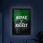 Holland Bar Stools University of North Dakota NODAK Hockey Snap LED Sign