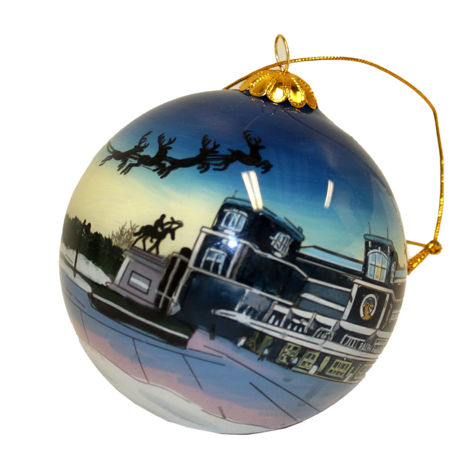 Hand Painted Ornament - Ralph Engelstad Arena Holidays