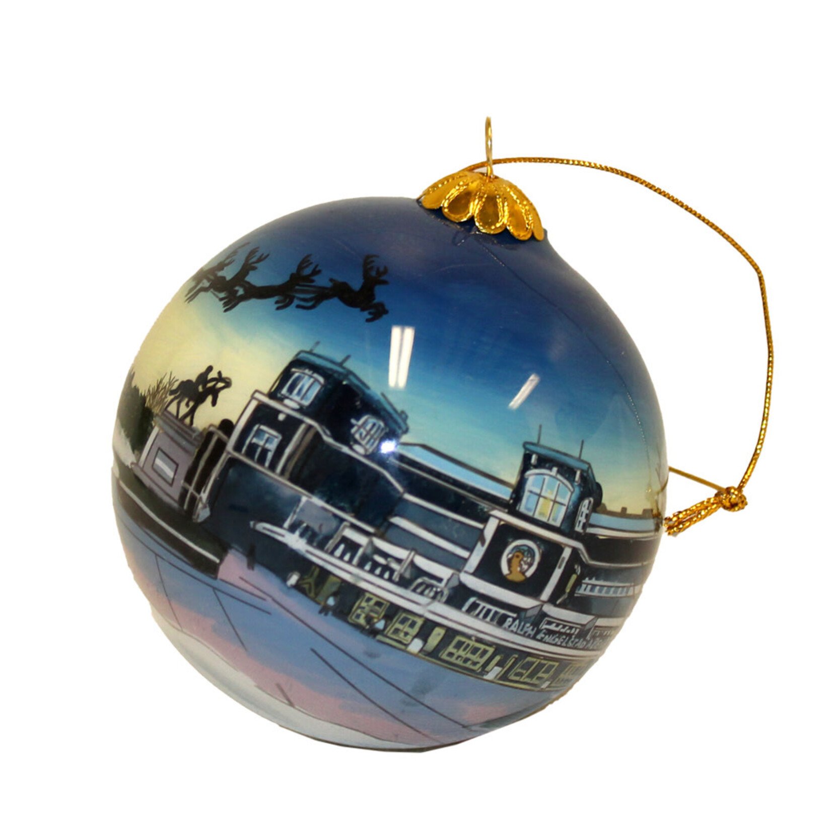 Hand Painted Ornament - Ralph Engelstad Arena Holidays