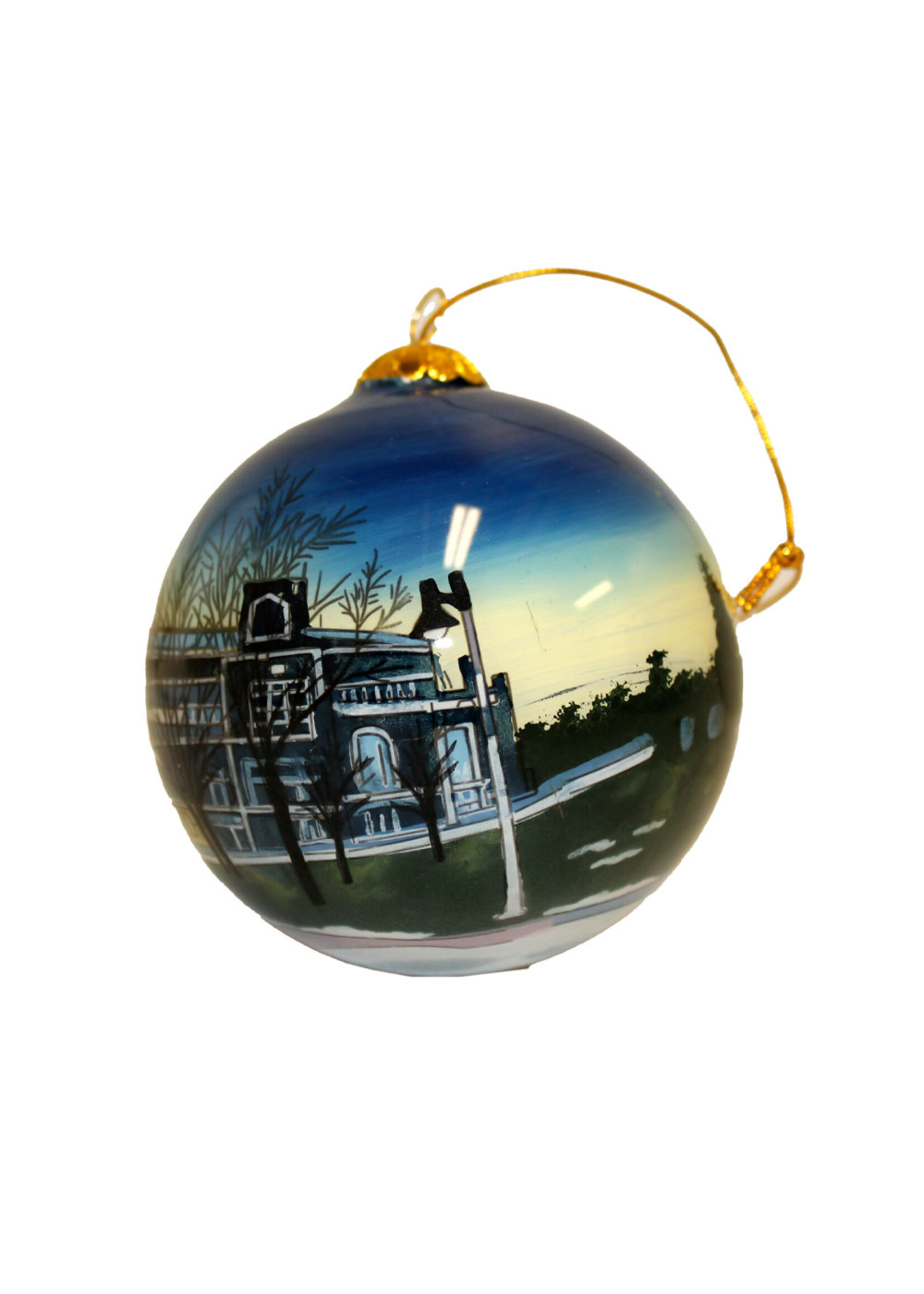 Hand Painted Ornament - Ralph Engelstad Arena Holidays