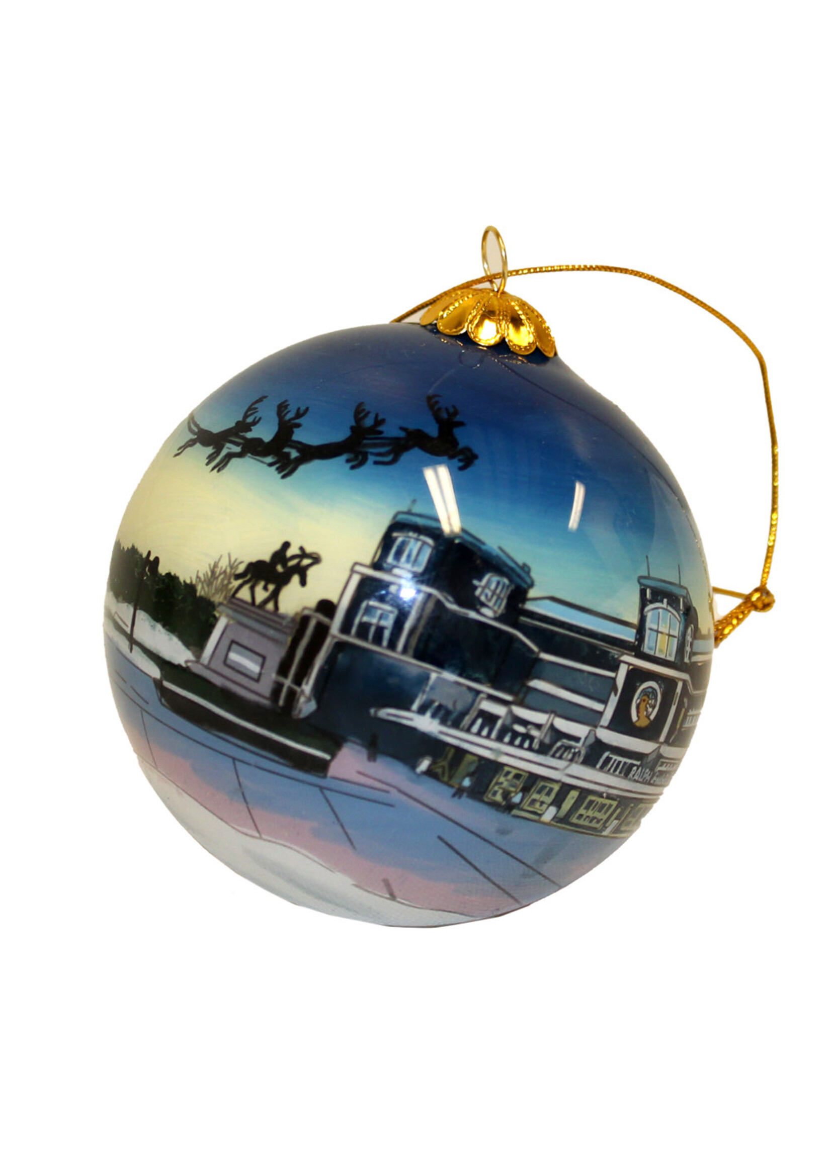 Hand Painted Ornament - Ralph Engelstad Arena Holidays