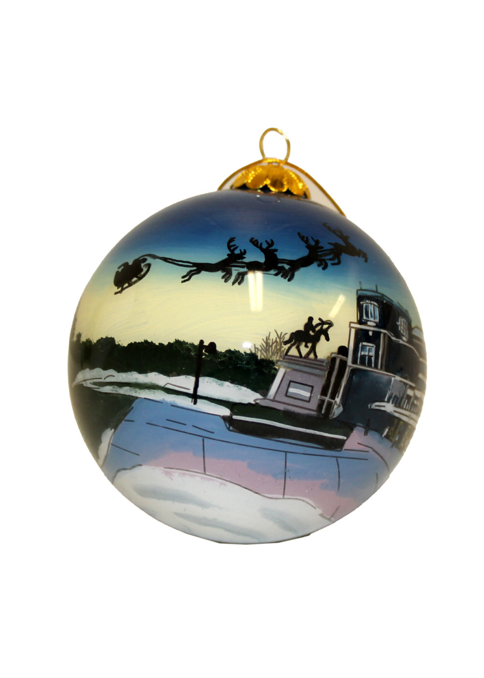 Hand Painted Ornament - Ralph Engelstad Arena Holidays