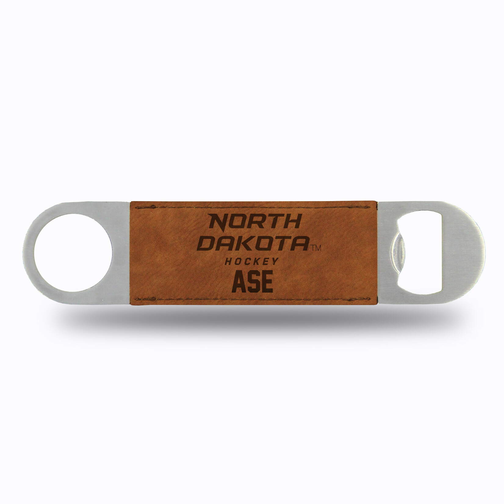 Rico Industries Personalized North Dakota Hockey Leather Bar Blade