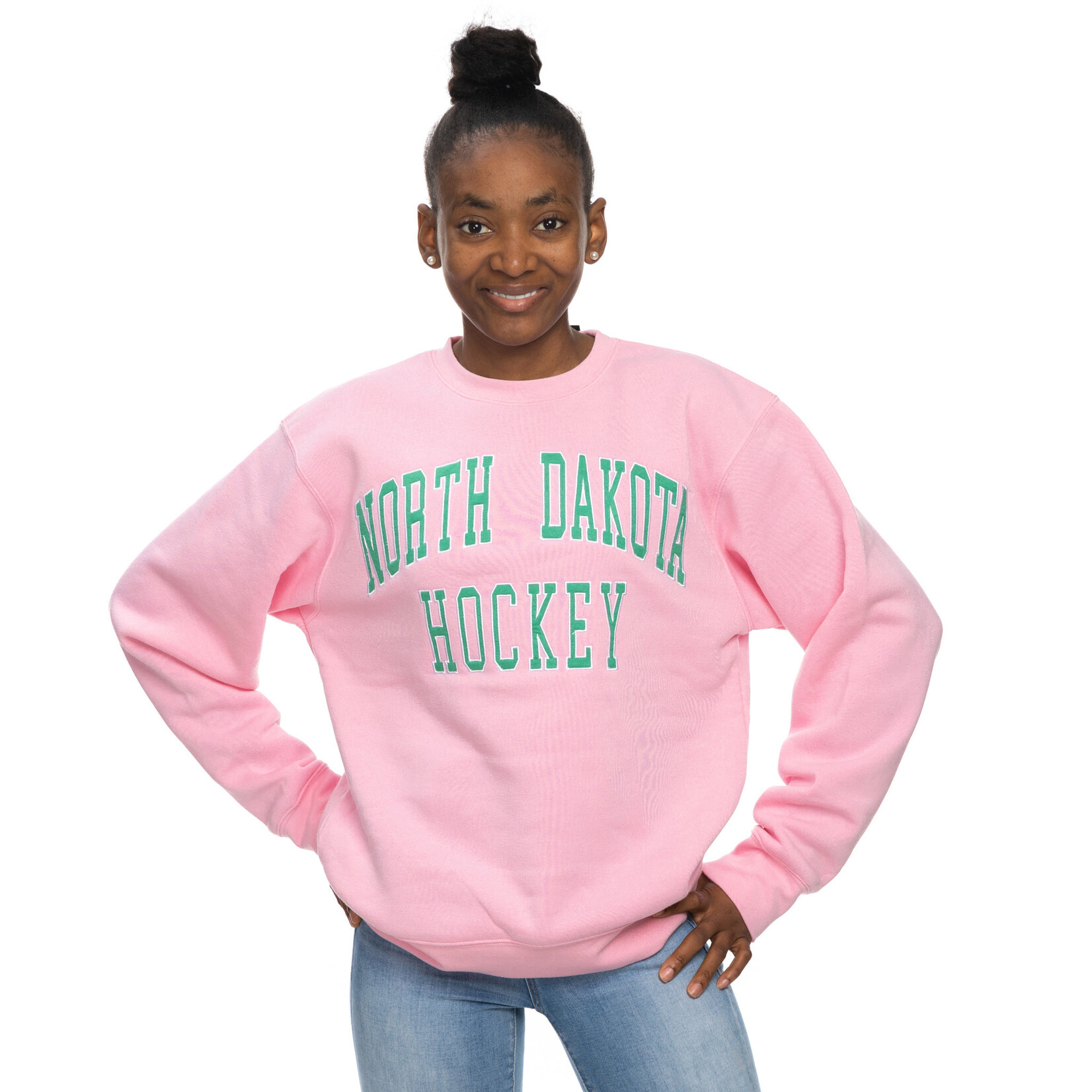 ND Hockey ZSport Fleece Crew Sioux Shop at Ralph Engelstad Arena