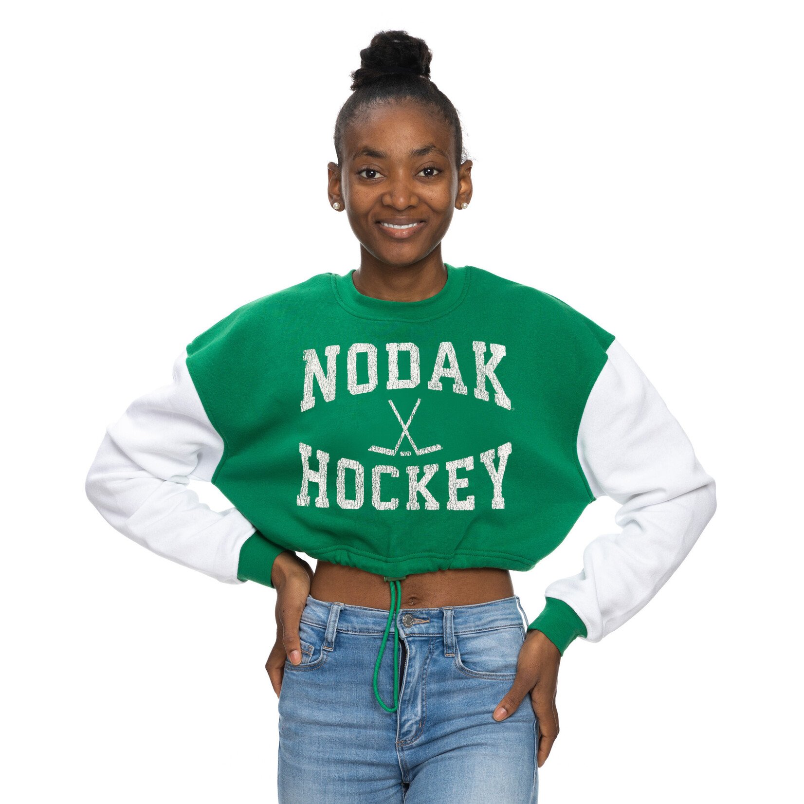 ZooZatZ NODAK Hockey Colorblock Long Sleeve