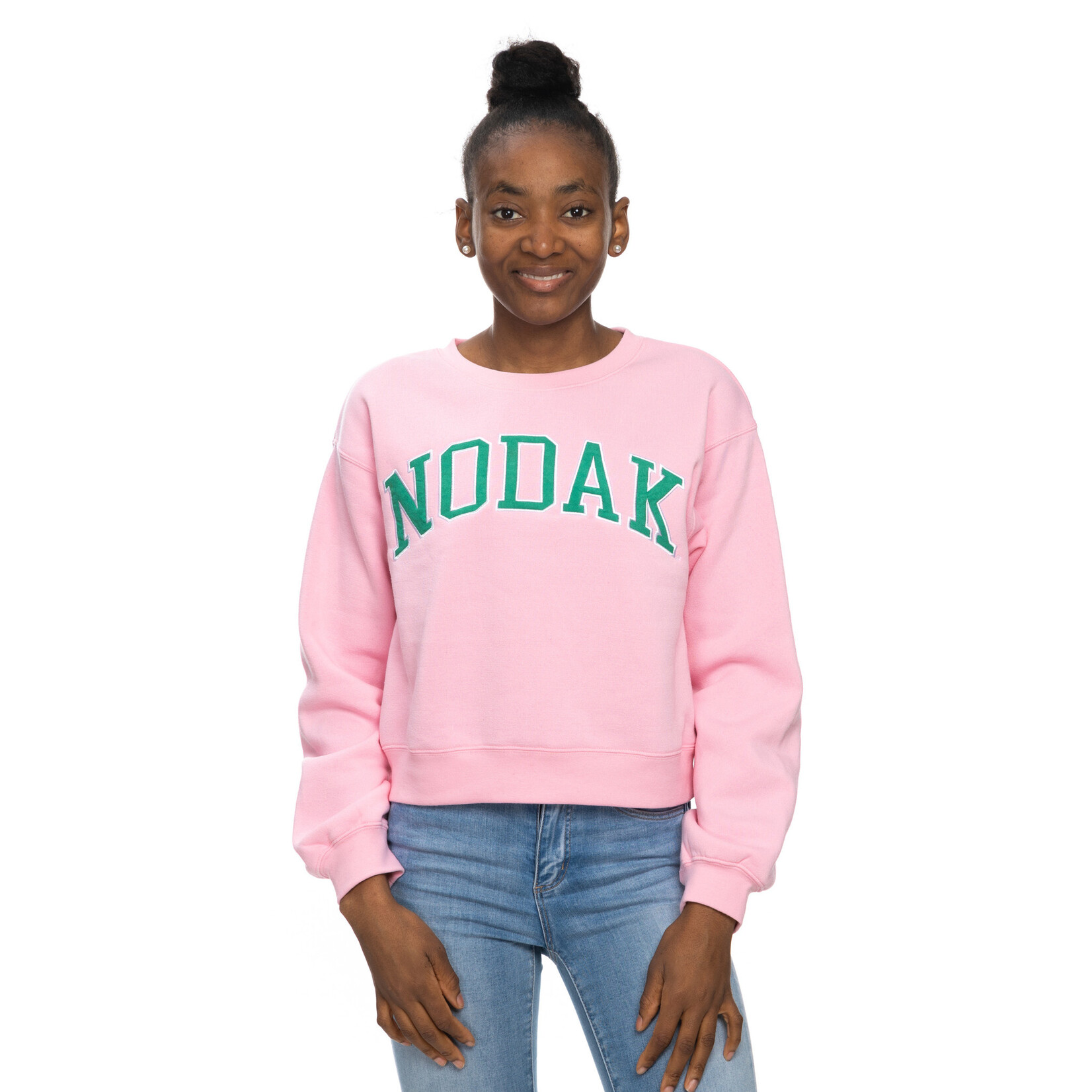 ZooZatZ NODAK Hockey Crop Fleece Crew