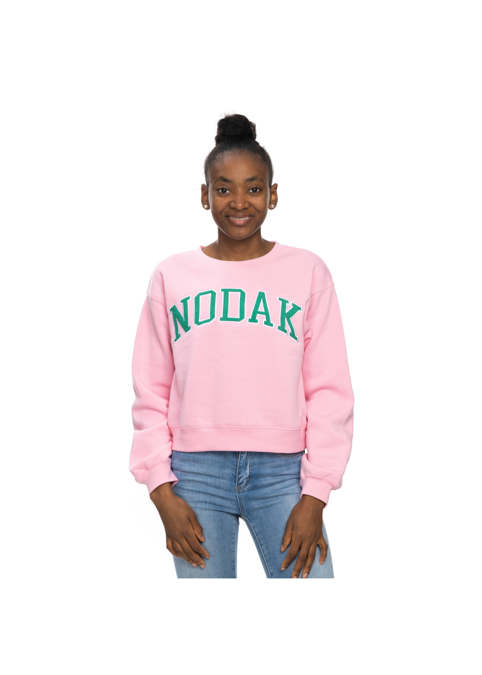 ZooZatZ NODAK Hockey Crop Fleece Crew