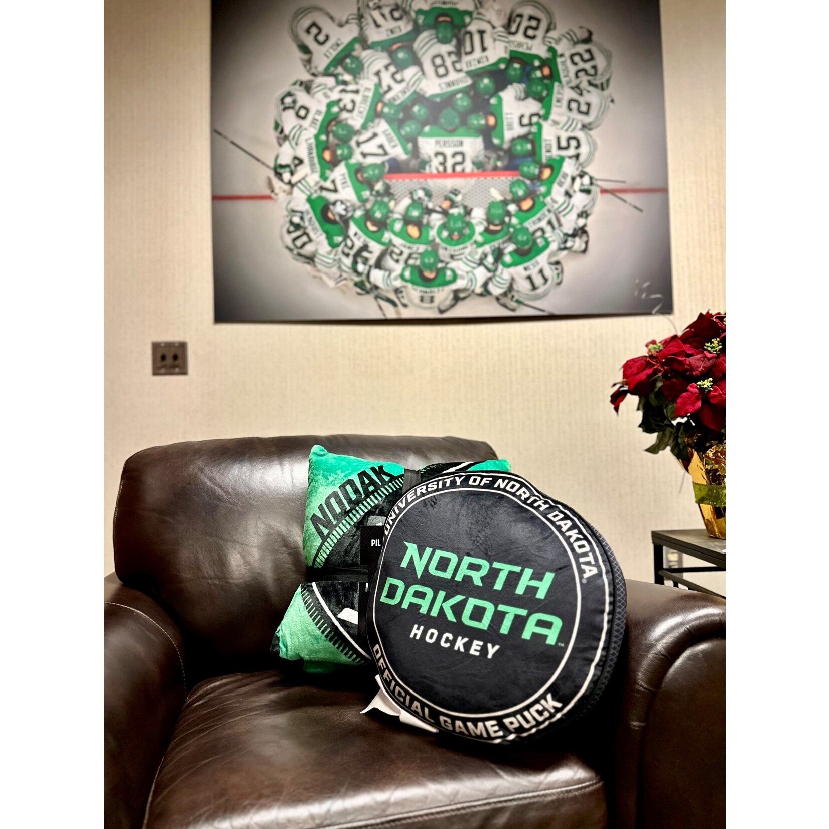 The Northwest Group ND Hockey Puck Pillow