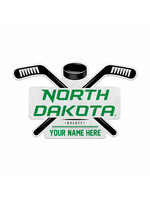 Rico Industries Personalized North Dakota Hockey Soft Felt Die Cut Pennant