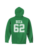 AHUNDYP #62 Ben Buxa North Dakota Football Youth Sport Hood