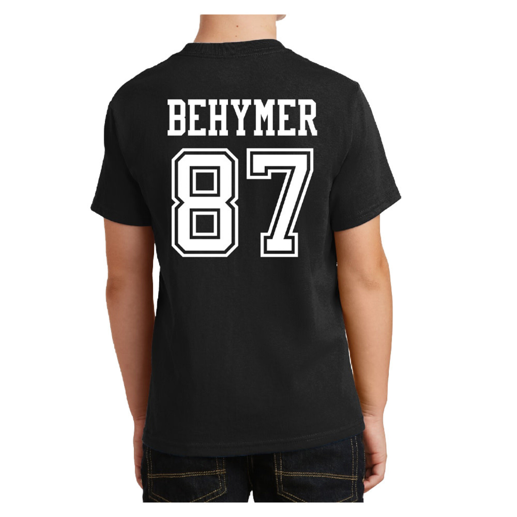 AHUNDYP #87 Aidan Behymer North Dakota Football Youth Sport Tee